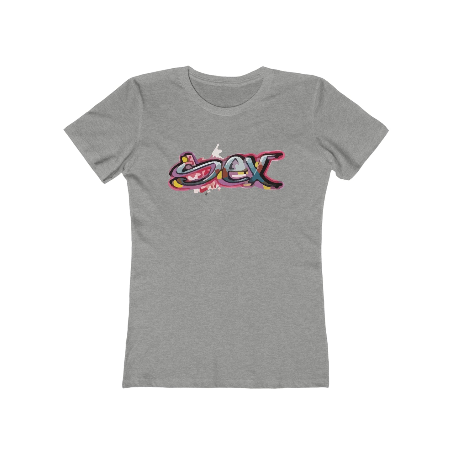 Sex colorful graffiti Woman Tee shirt