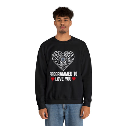 Programmed to love you Crewneck Sweatshirt