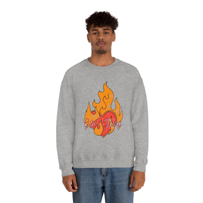 Girl Gang on Fire Crewneck Sweatshirt