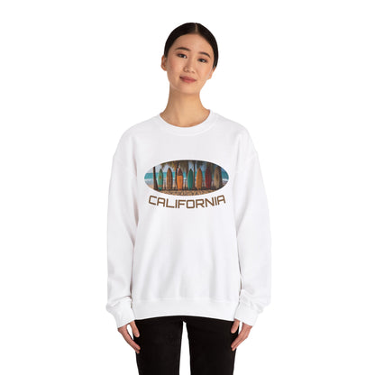 California beautiful surfer beach Crewneck Sweatshirt