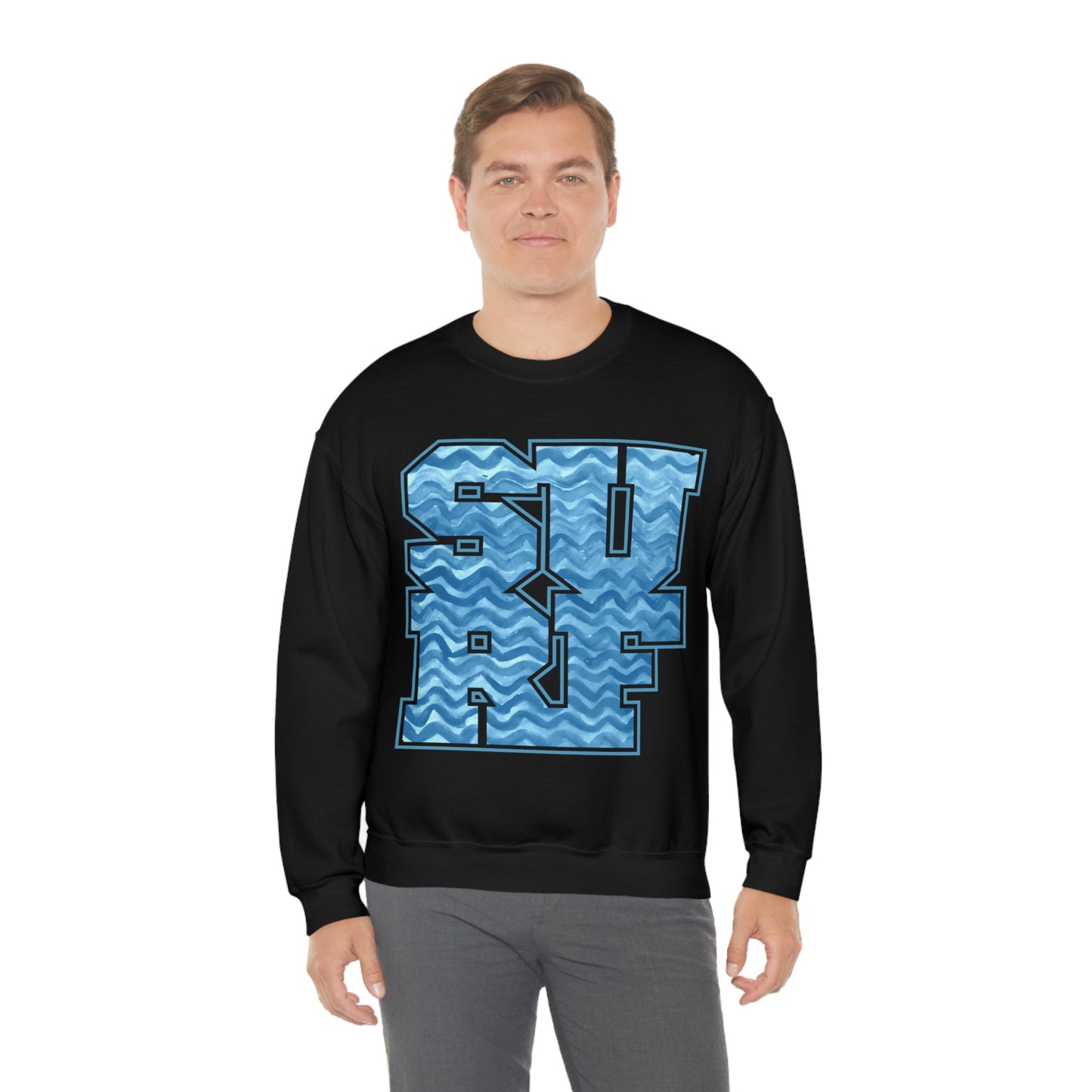 Surf Wavy Crewneck Sweatshirt