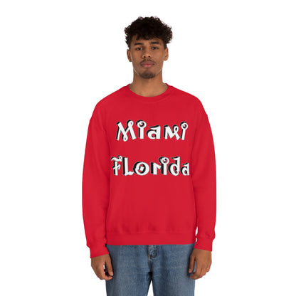 Miami Florida Graffiti Crewneck Sweatshirt