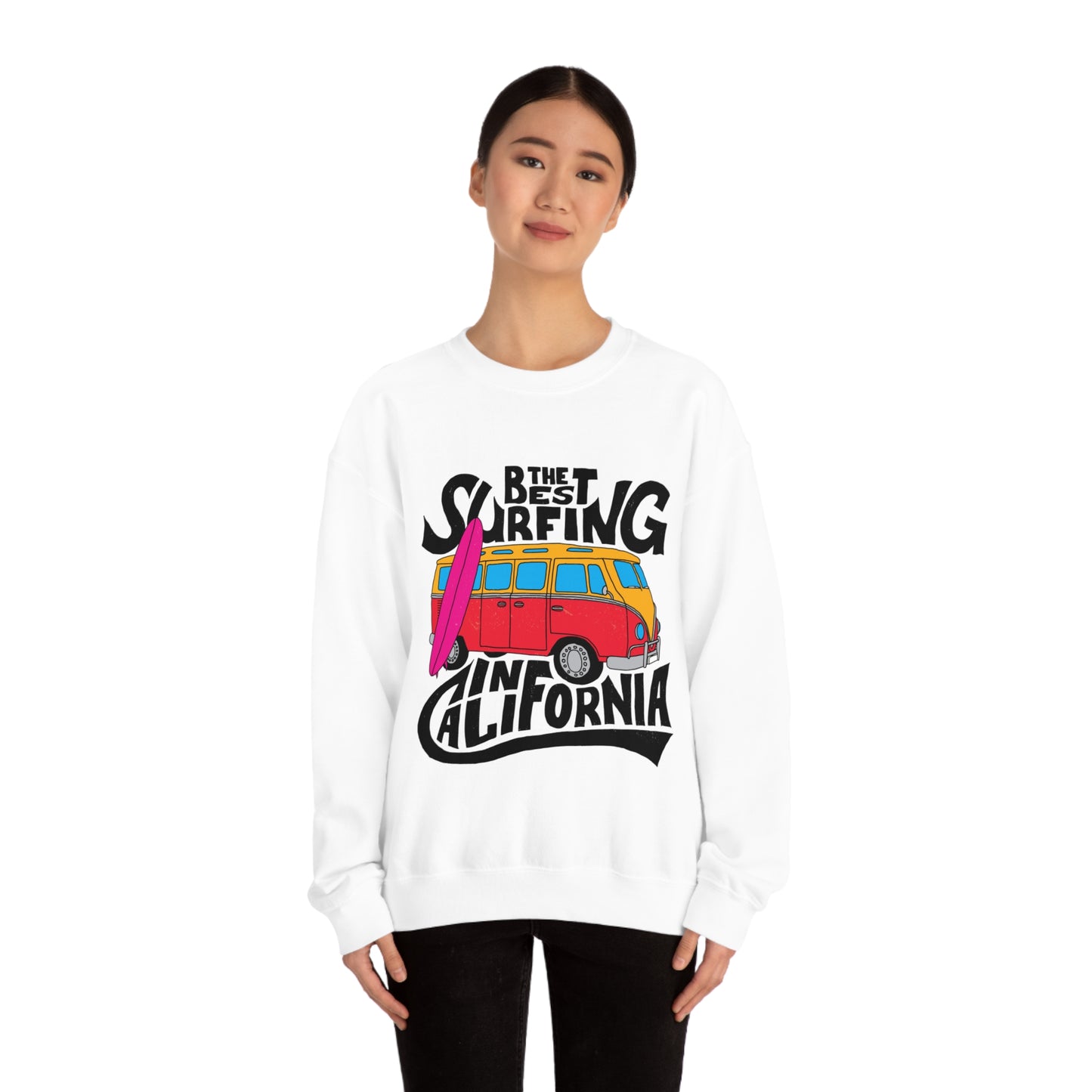 Best Surfing in California Crewneck Sweatshirt