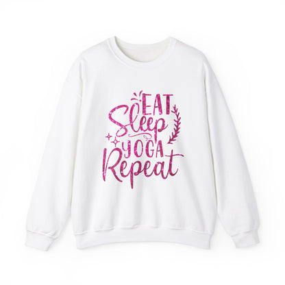 Eat Sleep Yoga Repeat Crewneck Sweatshirt