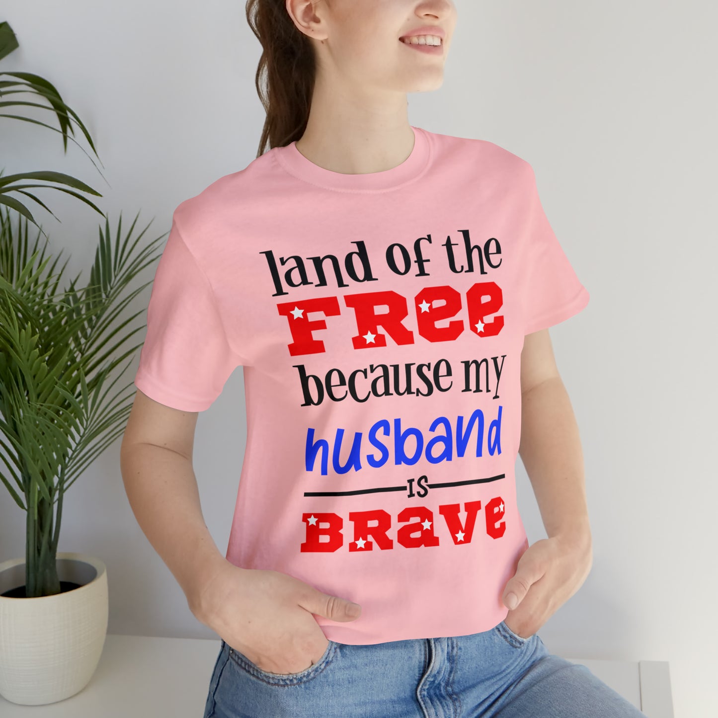 U.S.A the Land of the free Husband T-Shirt