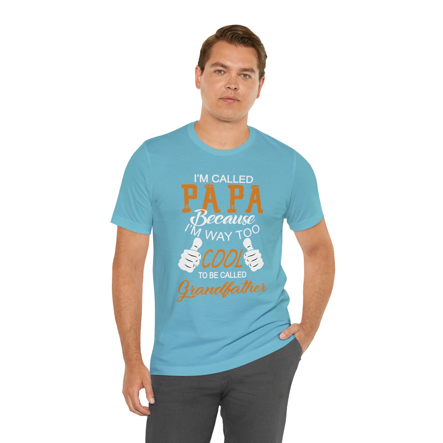 Papa Way 2 Cool to Be Called Grandfather T-Shirt