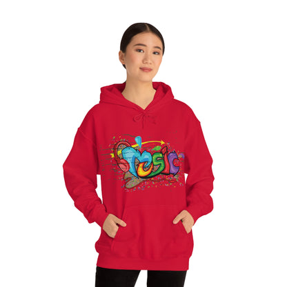 Music colorful graffiti Hoodie