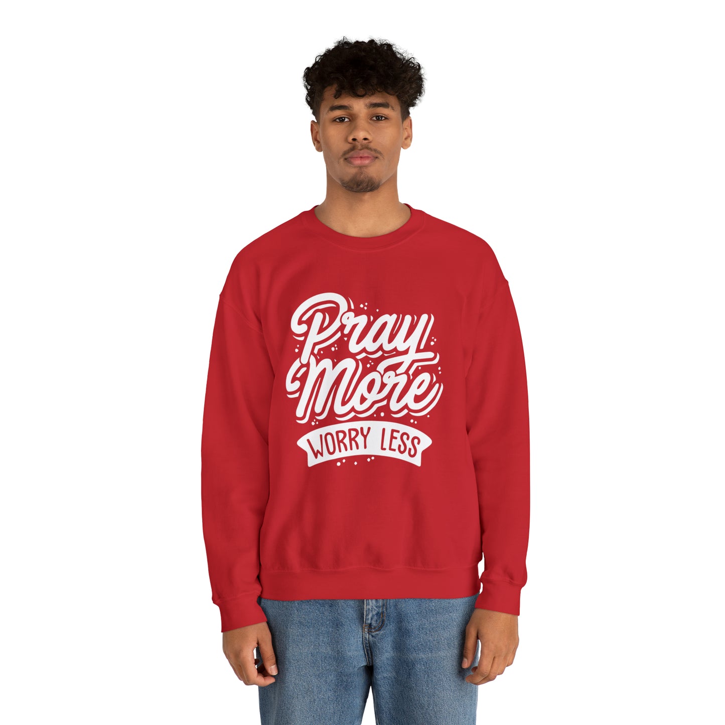 Pray more worry less Crewneck Sweatshirt