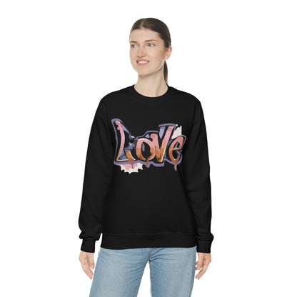 Cool love graffiti Crewneck Sweatshirt