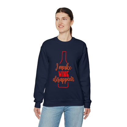 I_make_wine_disappear Crewneck Sweatshirt