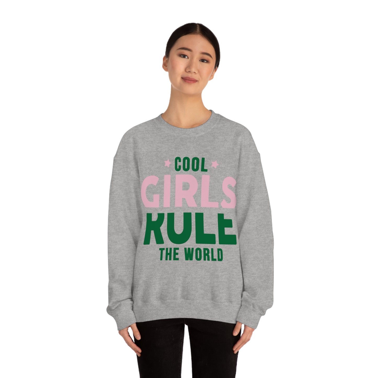 girls rule Crewneck Sweatshirt