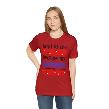 U.S.A the Land of the free Husband T-Shirt