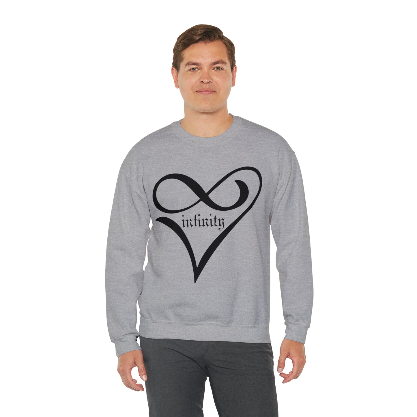 Infinity Heart symbol Crewneck Sweatshirt