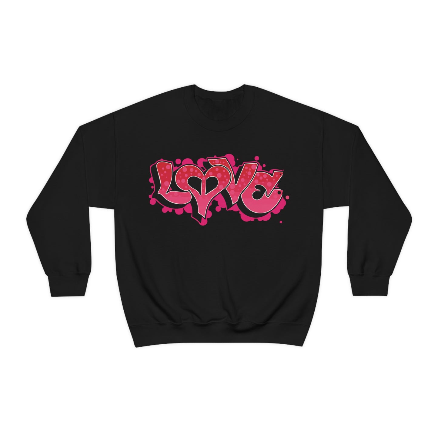 Peace and Love graffiti Crewneck Sweatshirt