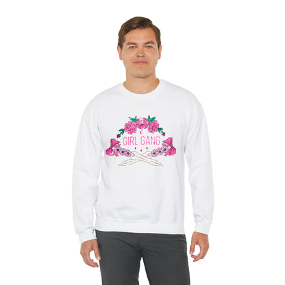 Girl Gang Beauty and Dangerous Crewneck Sweatshirt