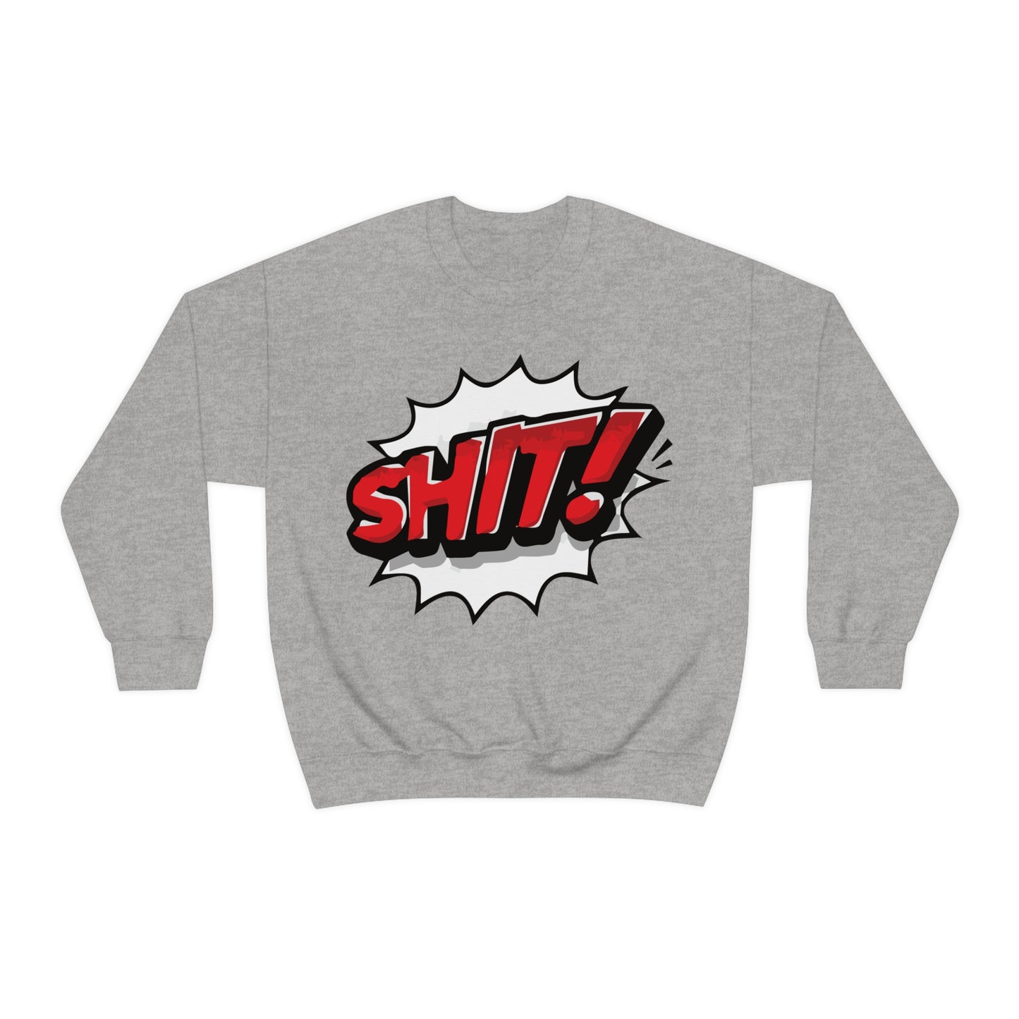 Shit! colorful graphic Crewneck Sweatshirt