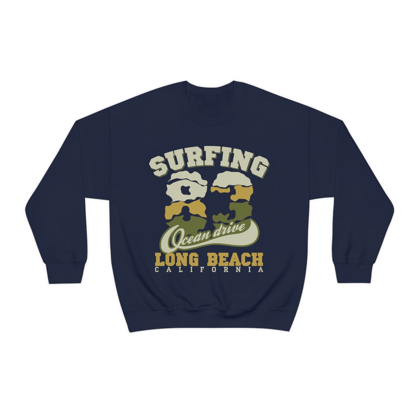 Long Beach Surfing Crewneck Sweatshirt