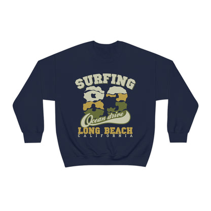 Long Beach Surfing Crewneck Sweatshirt