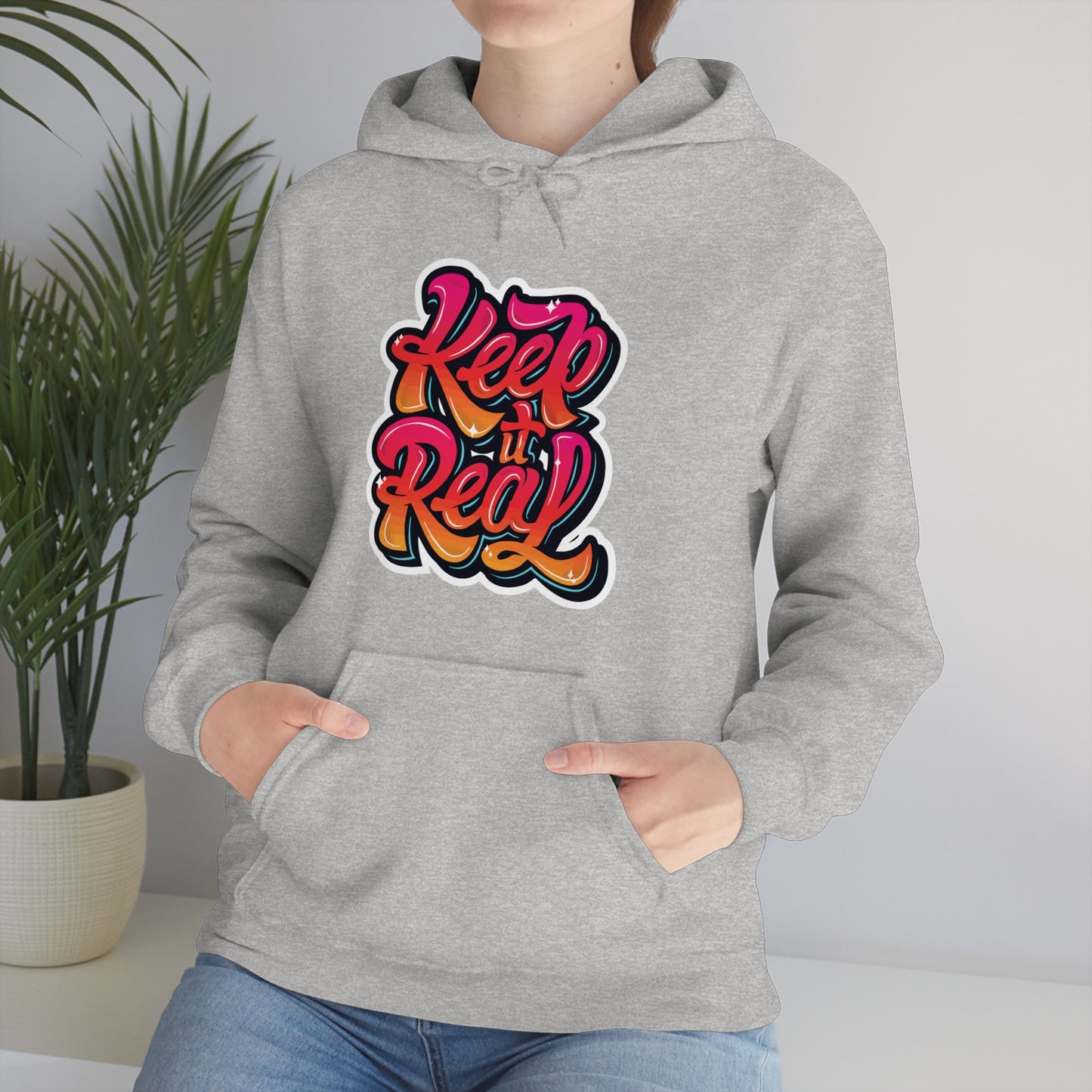 Keep it real colorful graffiti logo Hoodie