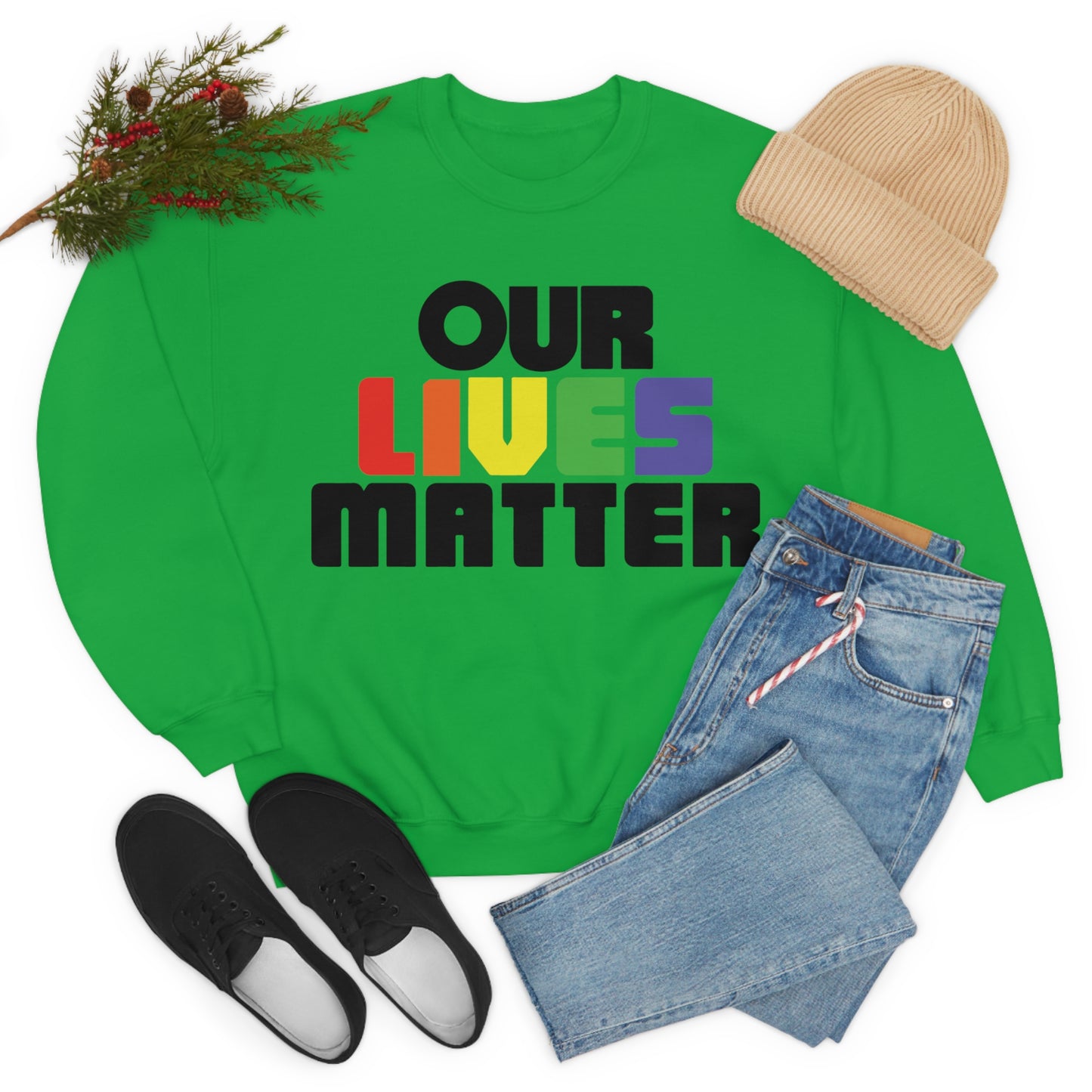 Our lives matter 1 Crewneck Sweatshirt