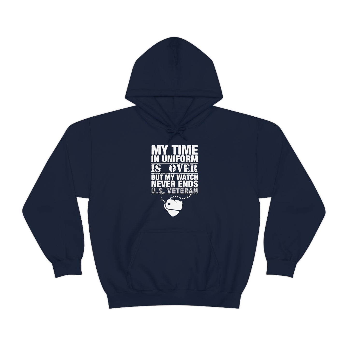 my time in uniform is over Hoodie