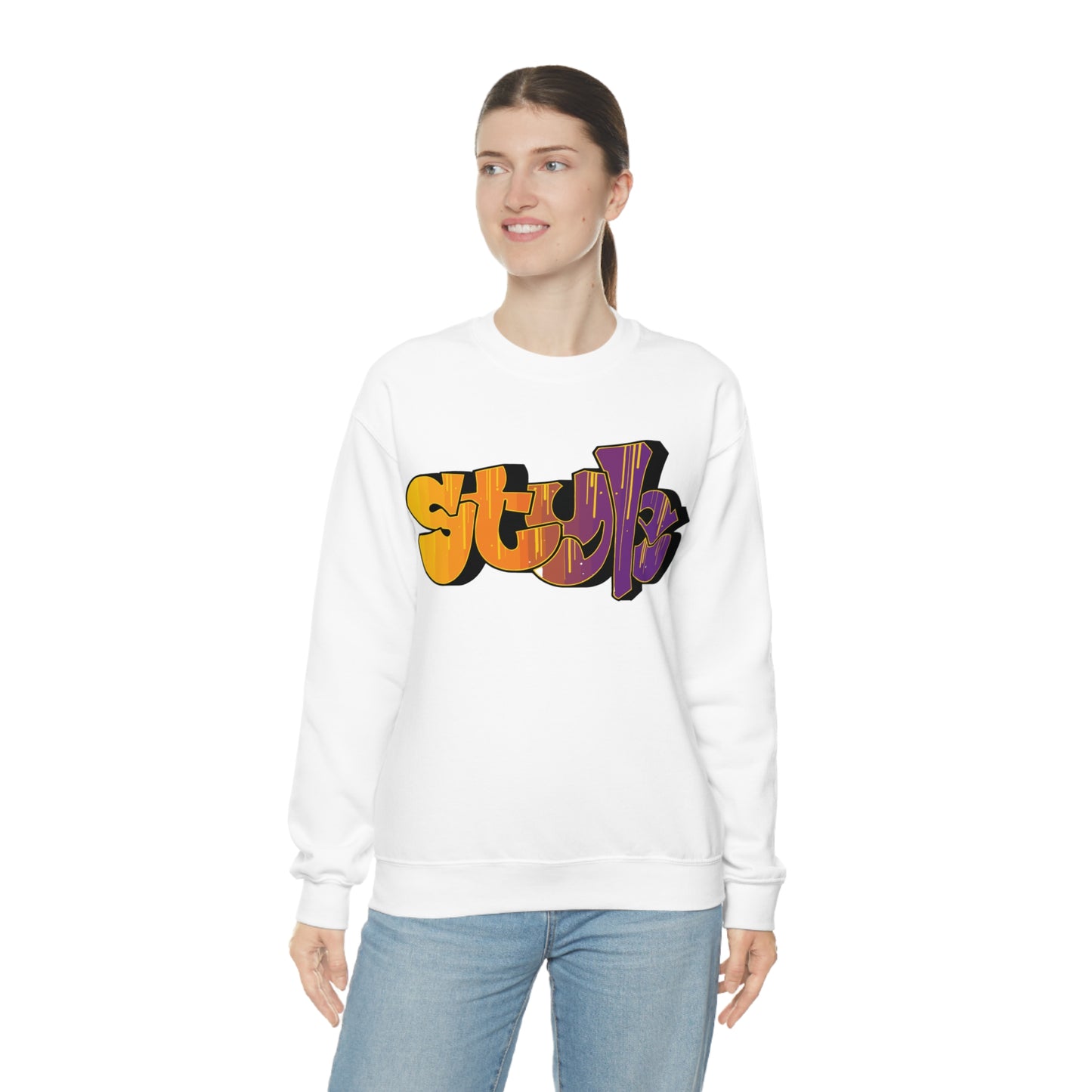 Style colorful graffiti Crewneck Sweatshirt