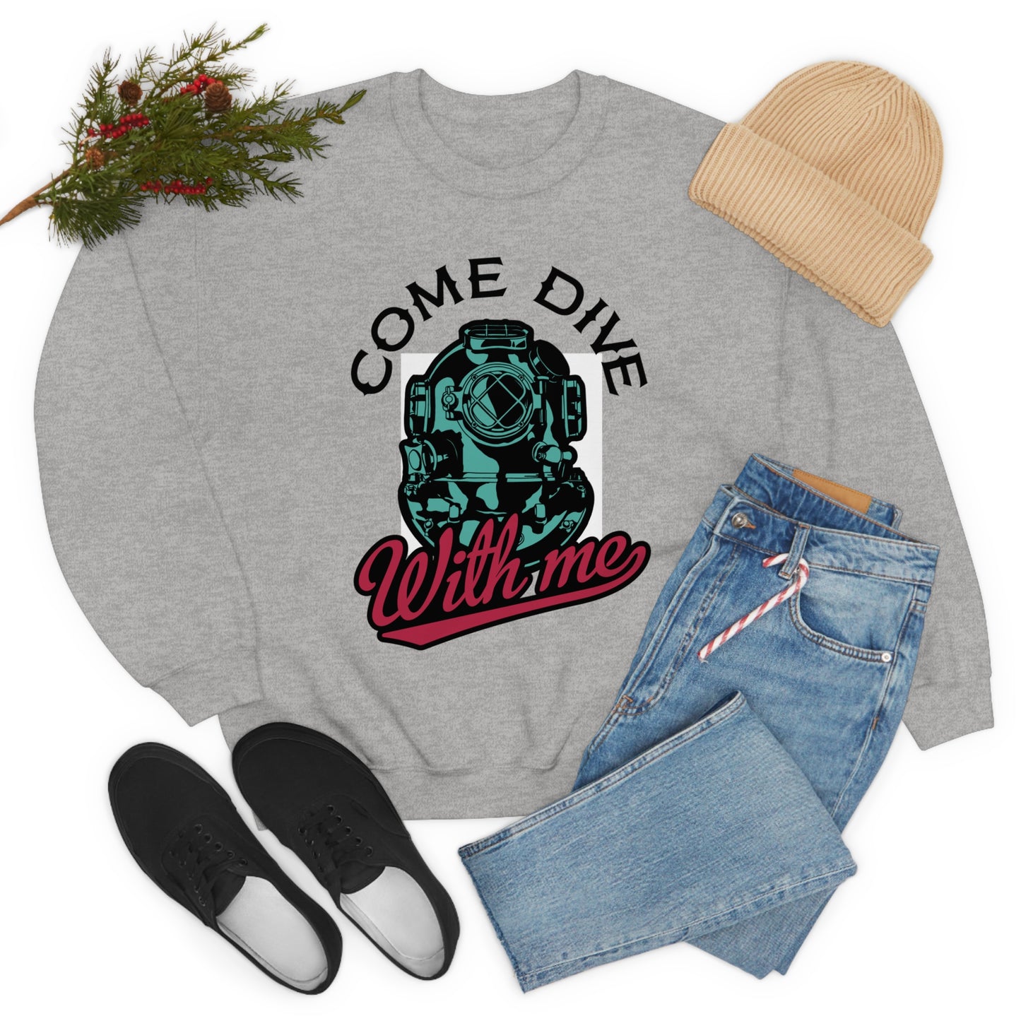 Come dive with me Crewneck Sweatshirt