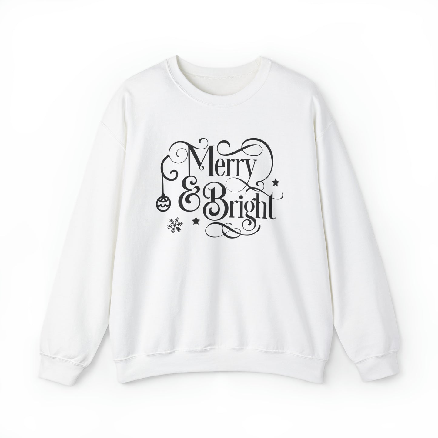 Merry and Bright Christmas Crewneck Sweatshirt