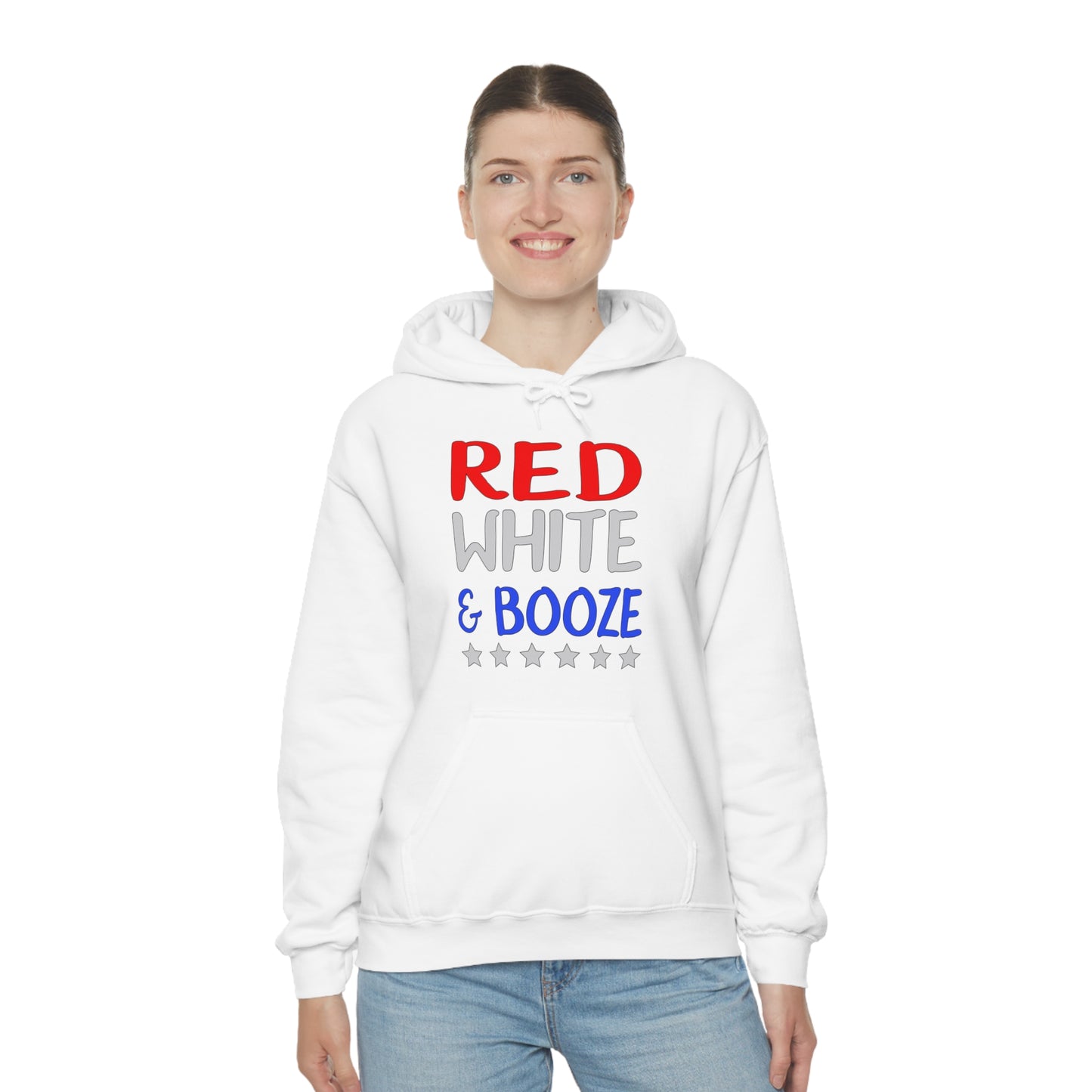 Red  White Booze Hoodie