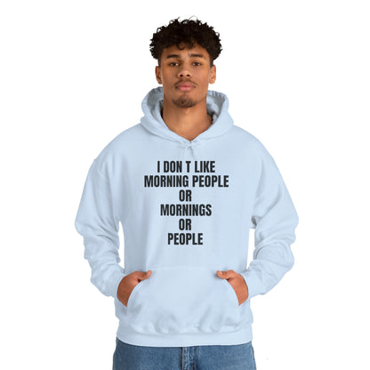 Don't like morning people Hoodie