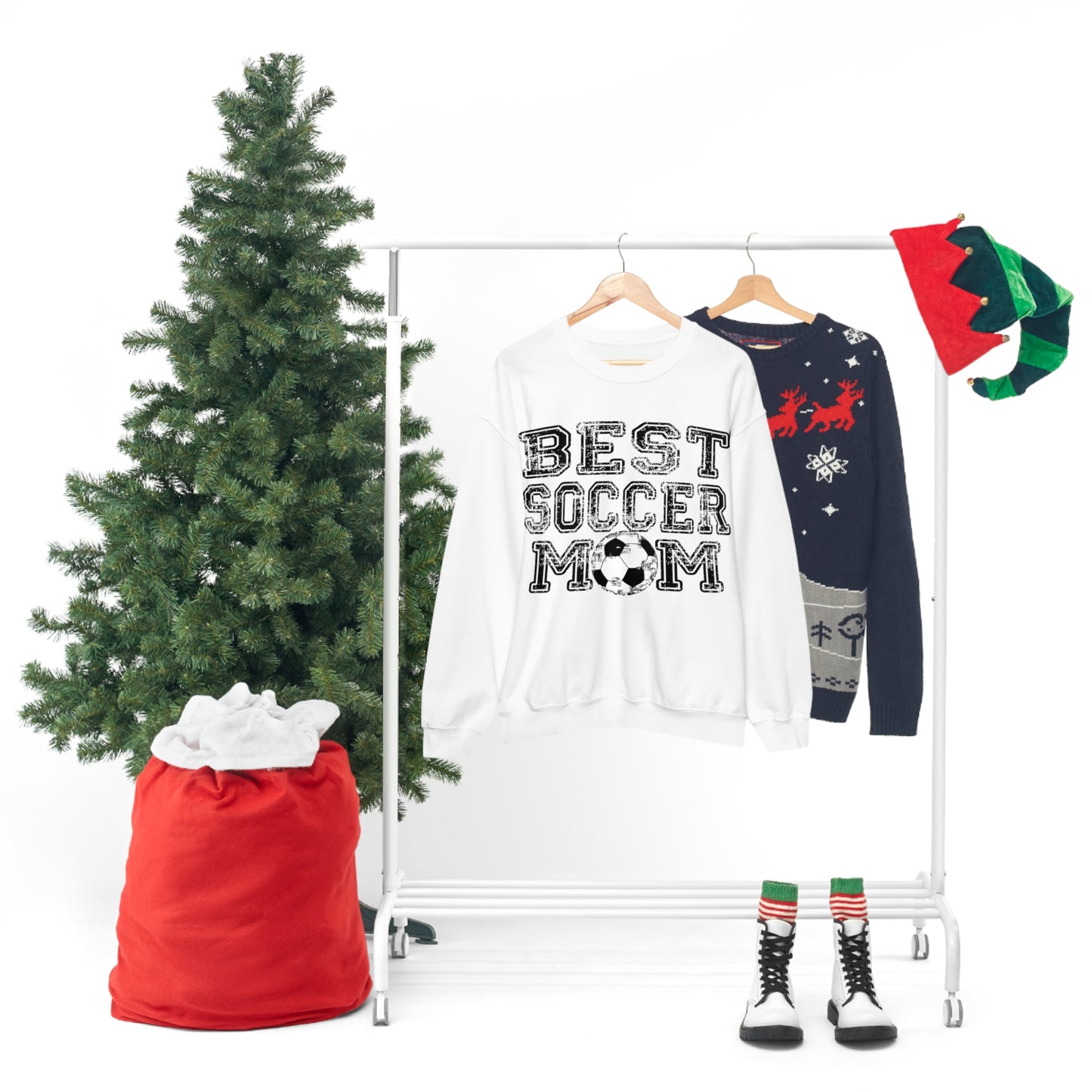 Best soccer mom Crewneck Sweatshirt