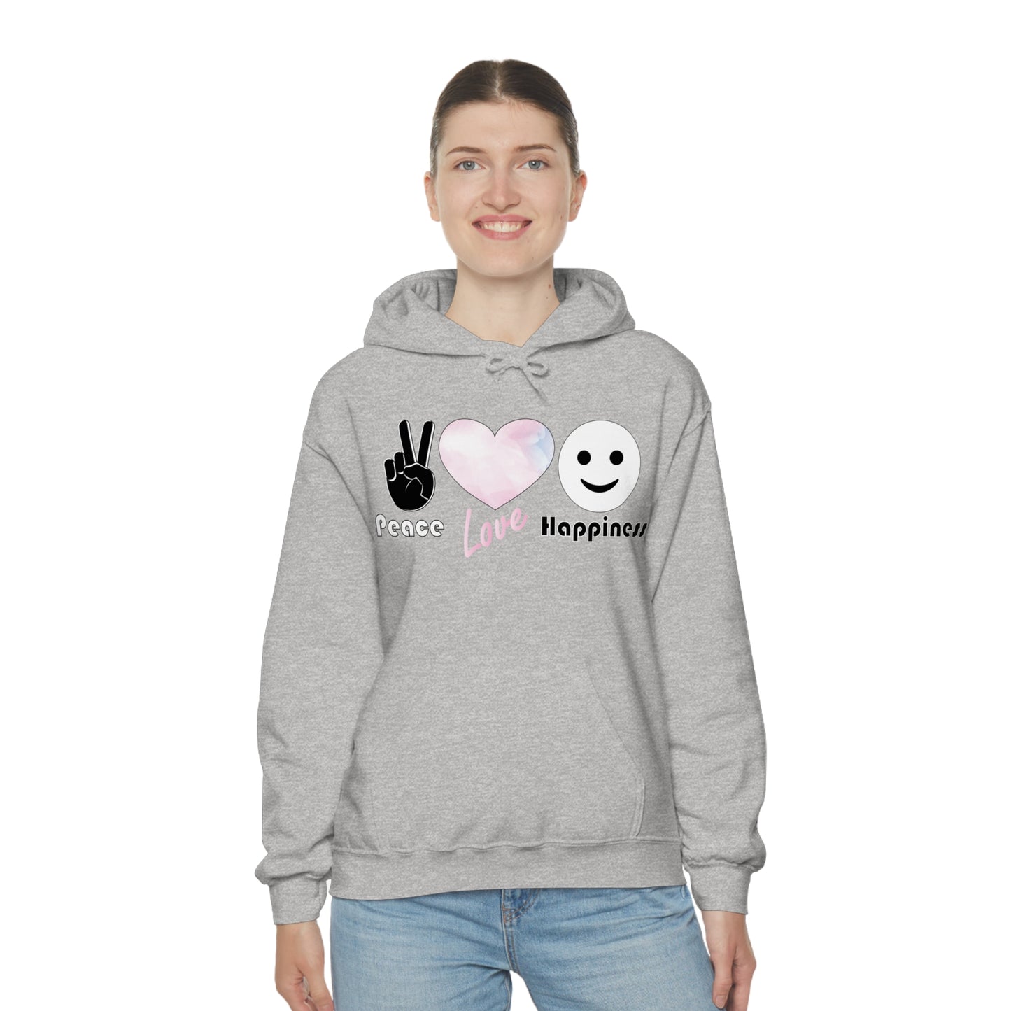 Peace-Love-Happiness Hoodie