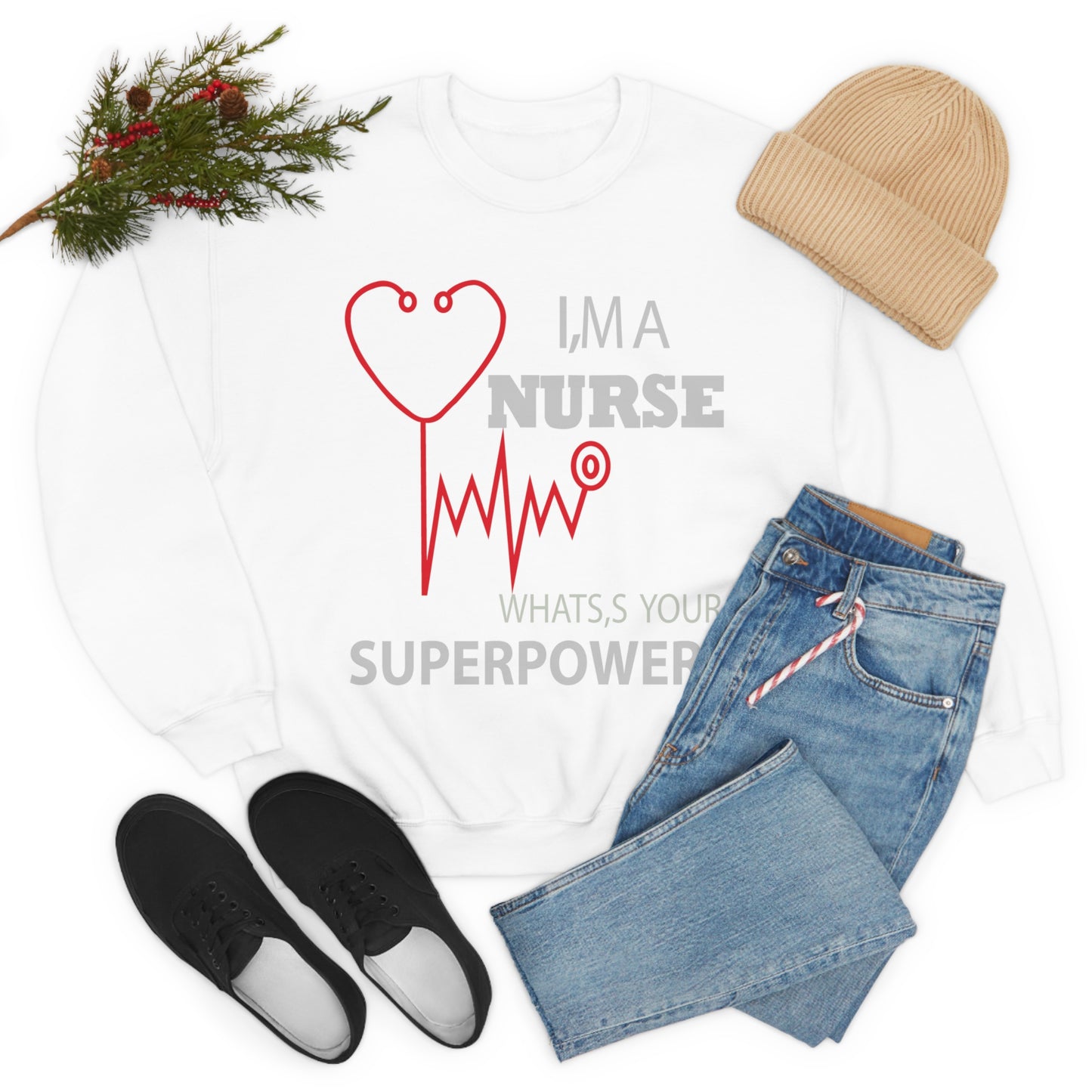 Nurse superpower Crewneck Sweatshirt