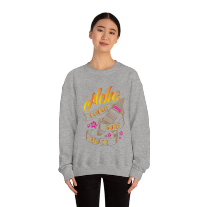 Aloha Hawaii Surf Rider Crewneck Sweatshirt