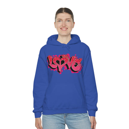 Peace and Love graffiti Hoodie