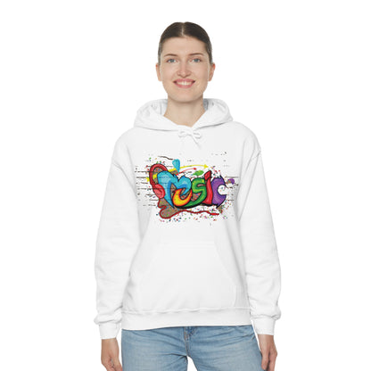 Music colorful graffiti Hoodie