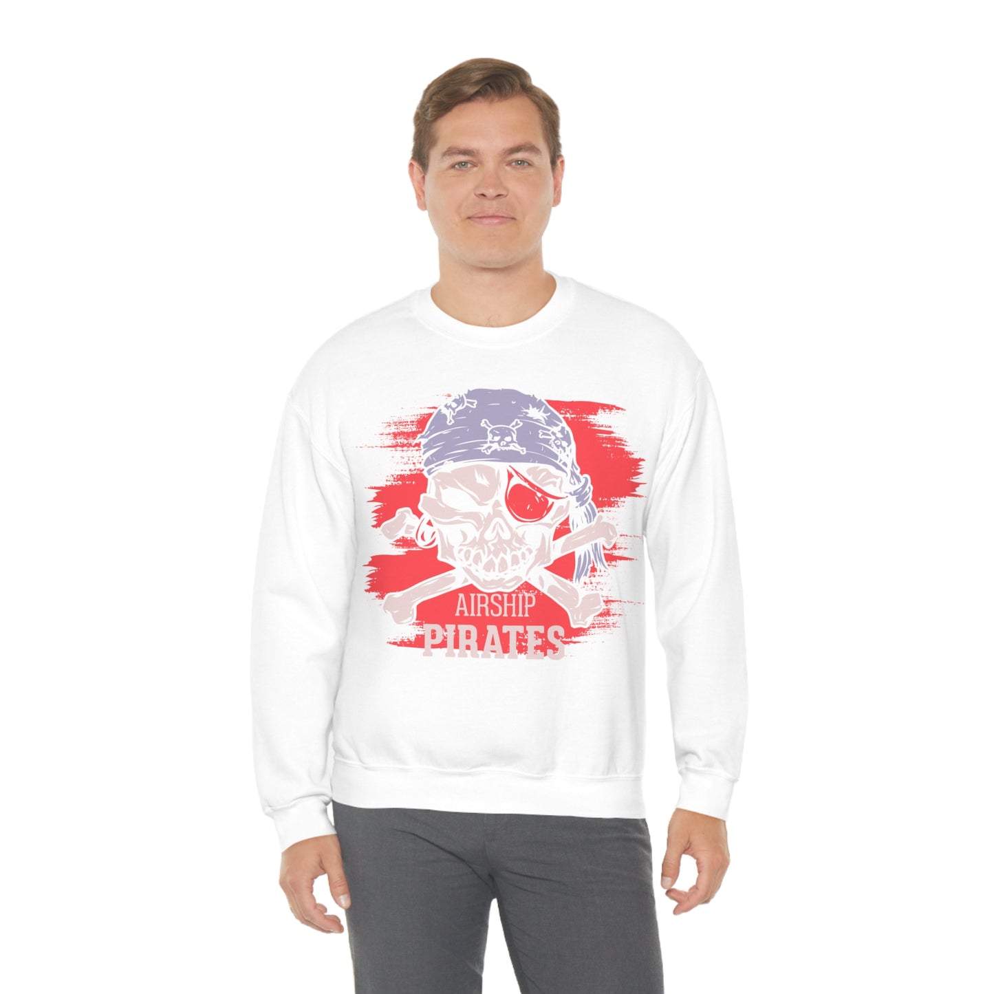 Airship Skull Pirate Crewneck Sweatshirt