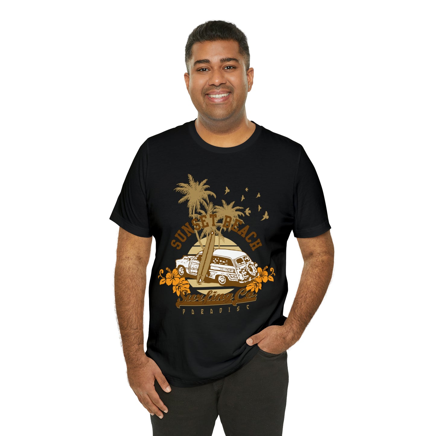 Sunset Beach Surfing Paradise T-Shirt