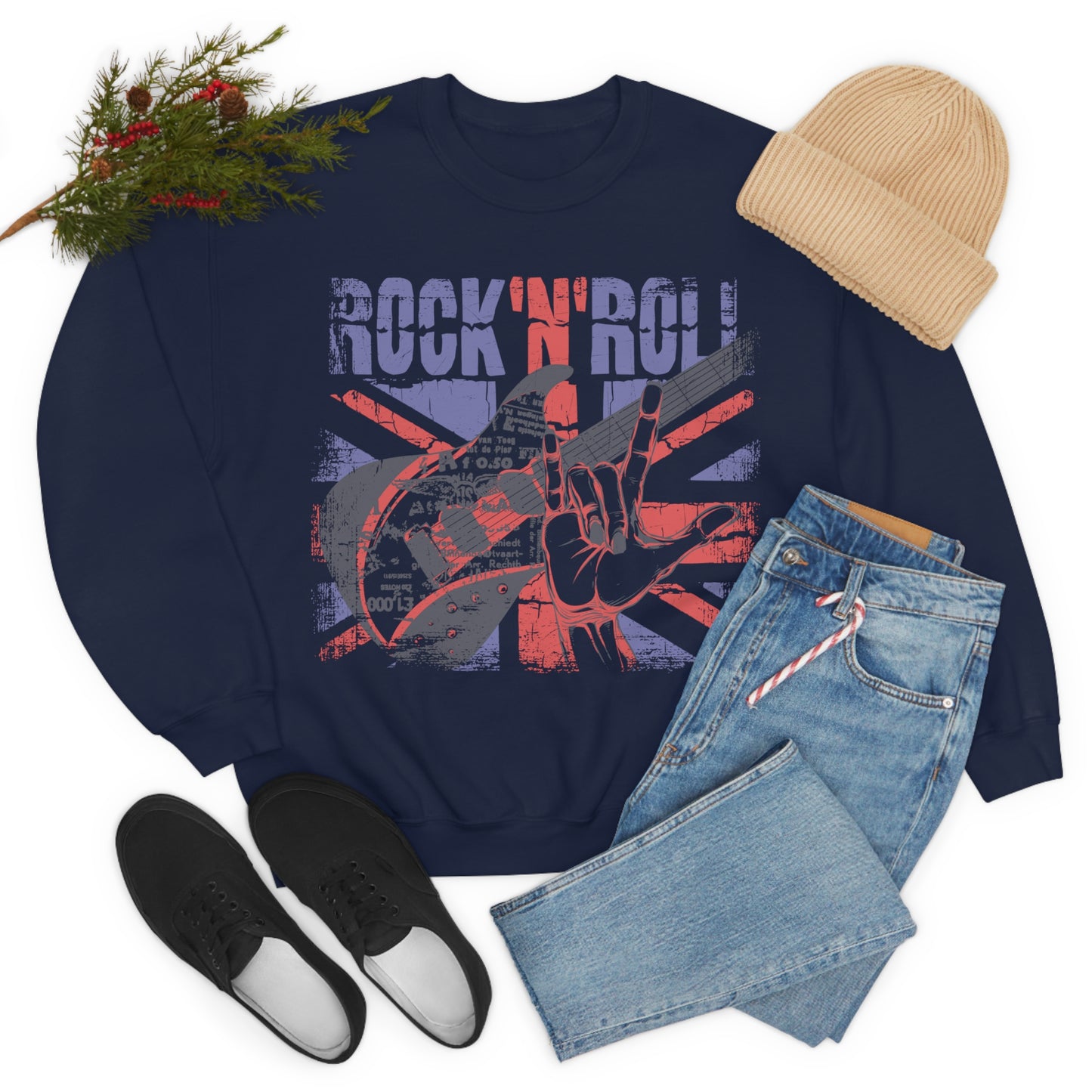 Rock -N- Roll Crewneck Sweatshirt