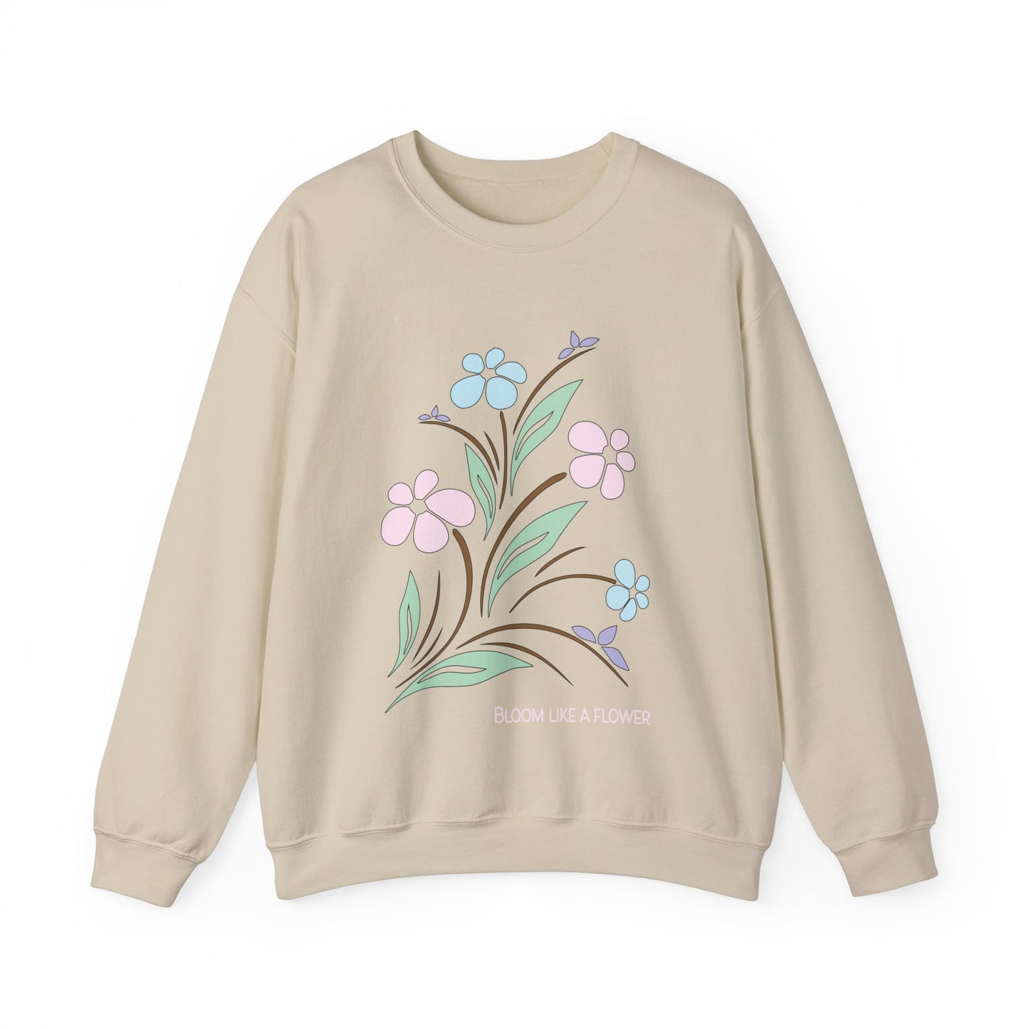 Bloom like a flower Crewneck Sweatshirt