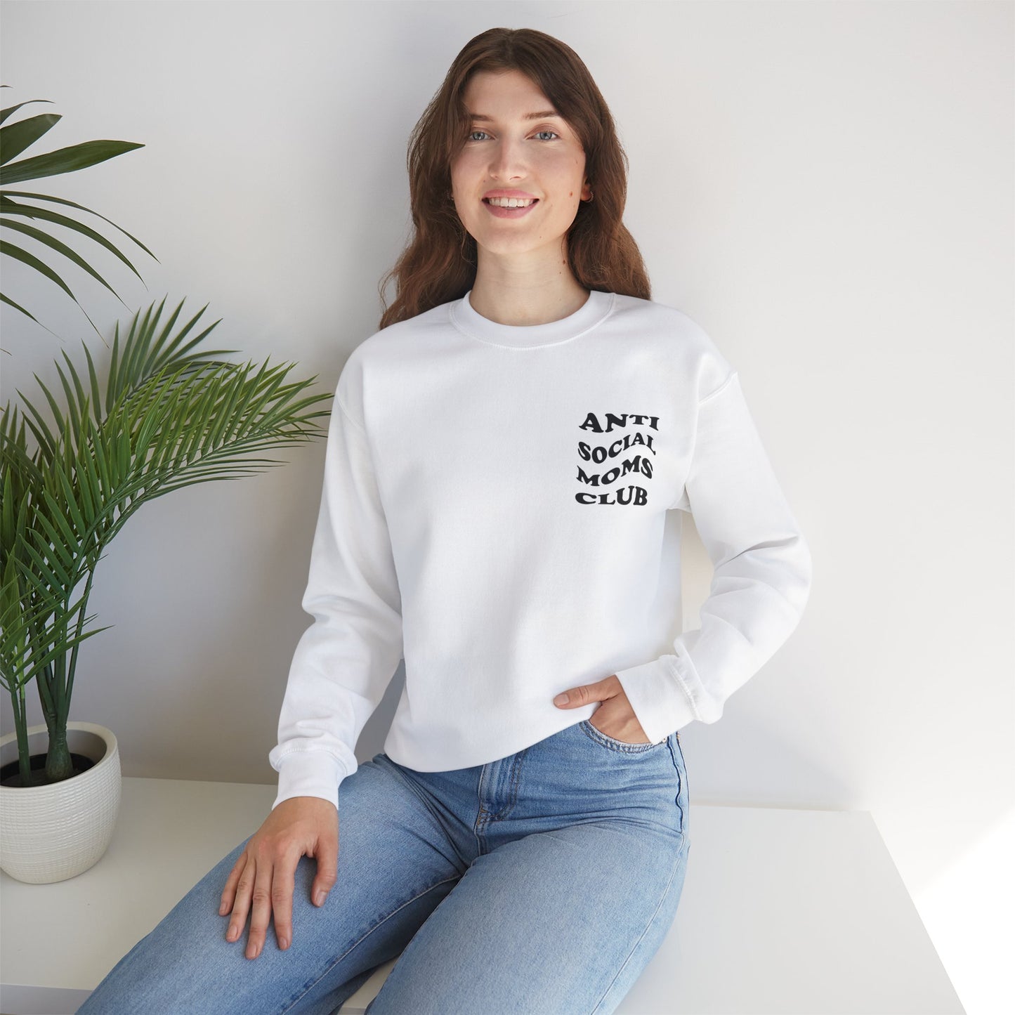 Antisocial Moms club Crewneck Sweatshirt