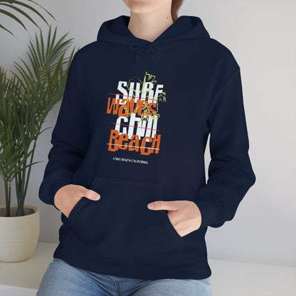 Surf Waves Chill Beach Hoodie