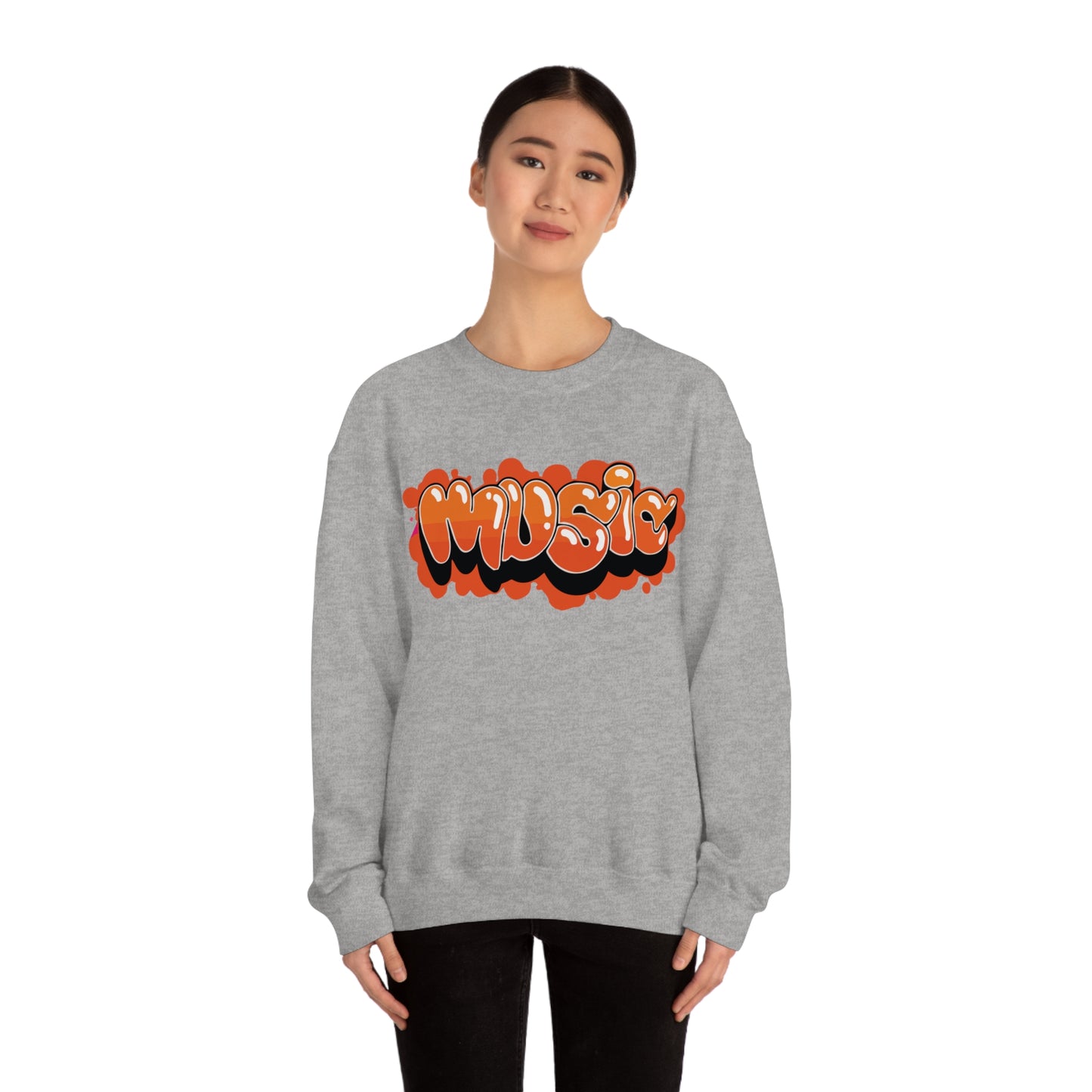 Music graffiti Crewneck Sweatshirt