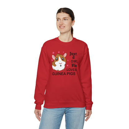 A girl who loves guinea pigs Crewneck Sweatshirt