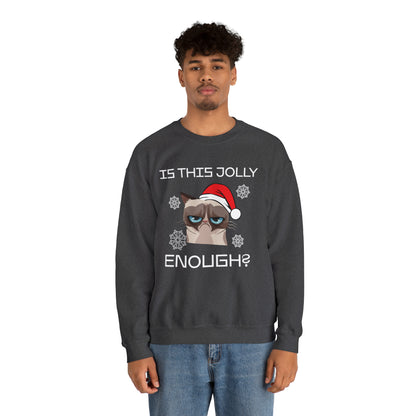 Is This Jolly Enough Christmas Crewneck Sweatshirt