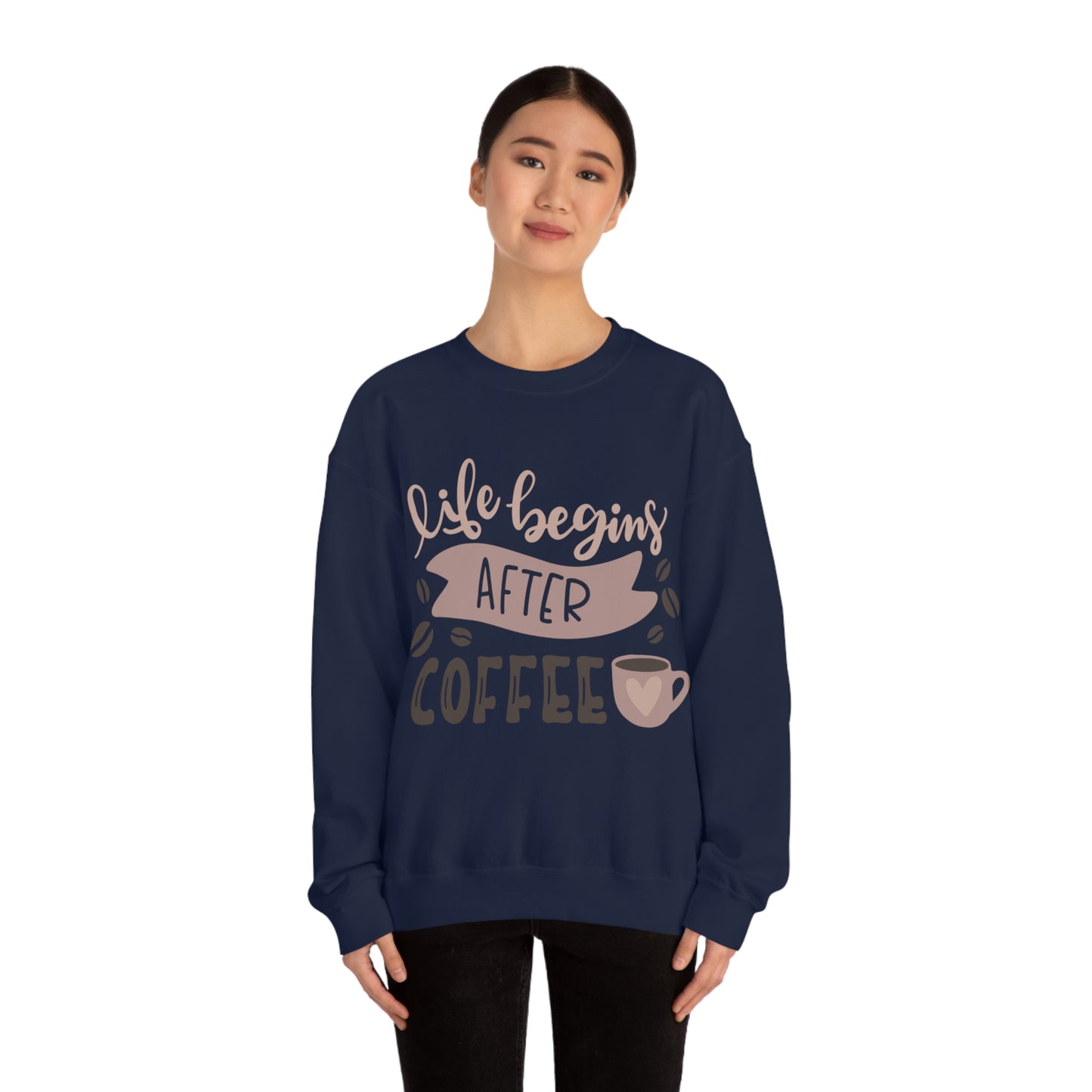 Life_begins_after_coffee Crewneck Sweatshirt