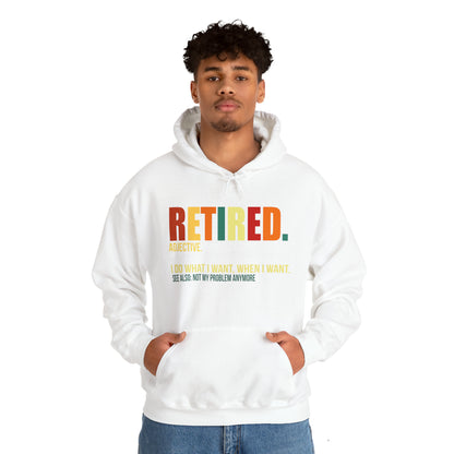 Retired Funny Hoodie