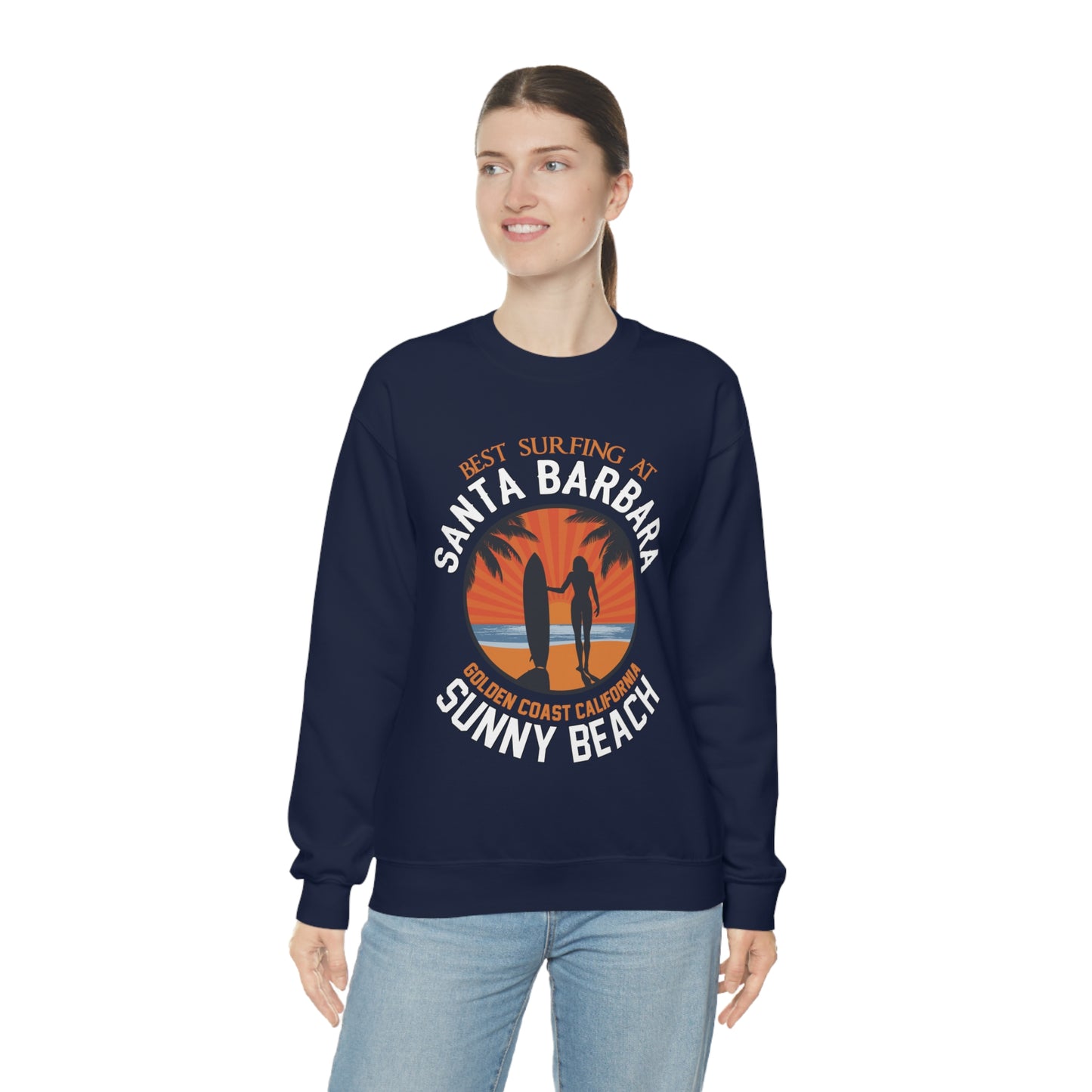 Santa Barbara sunny beach Crewneck Sweatshirt