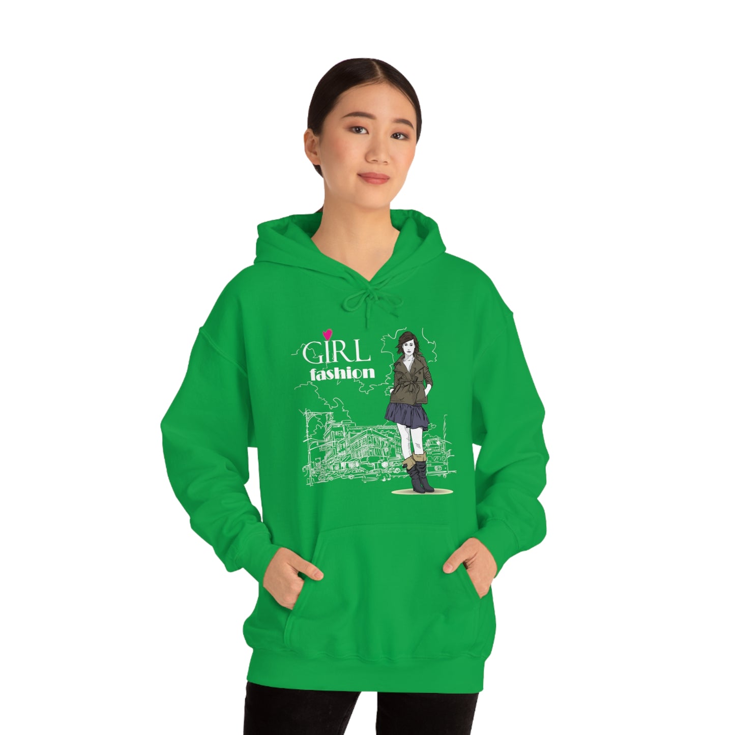 Girl with fashion Hoodie