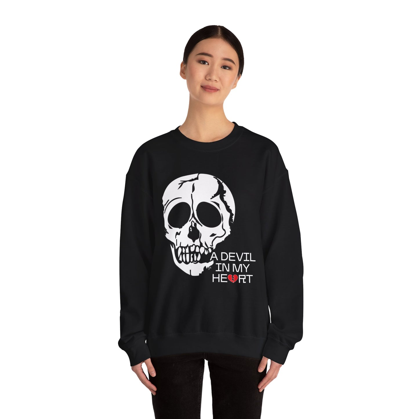 A devil in my heart Crewneck Sweatshirt